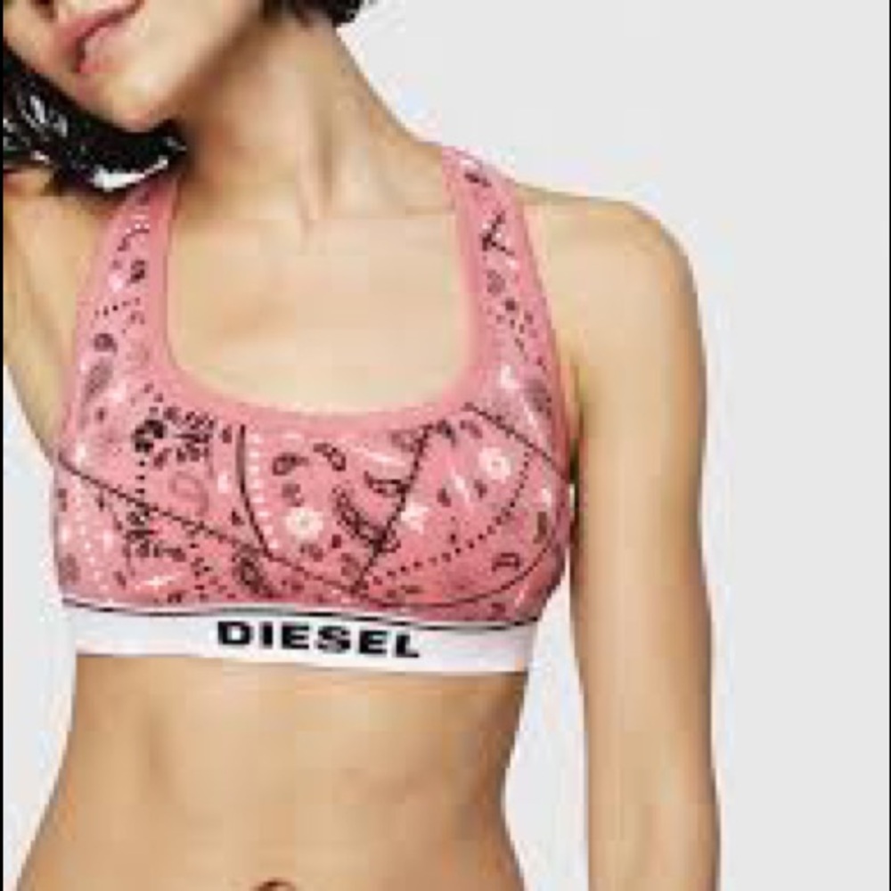 Diesel Bandanna Print Bra